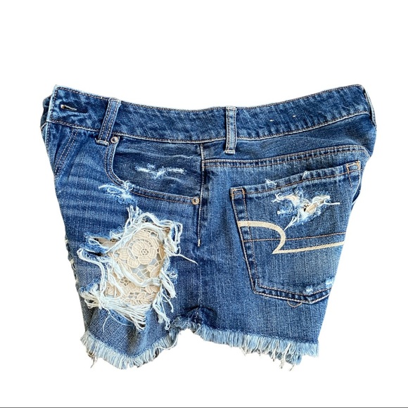 American Eagle outfitters denim blue jean shorts size 6 - Picture 5 of 10